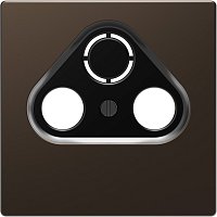 Лицевая панель Schneider Electric Merten D-Life для 3-м. розетки TV+R+SAT мокко